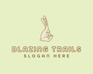 Easter Bunny Egg logo design