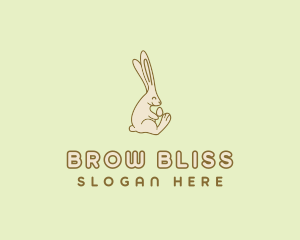 Easter Bunny Egg logo design