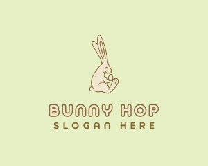 Easter Bunny Egg logo design