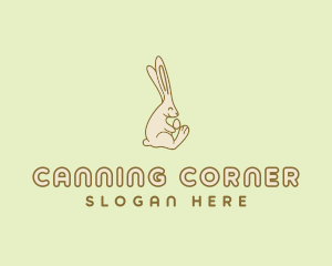 Easter Bunny Egg logo design