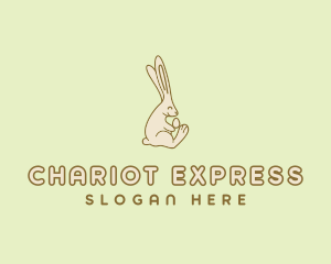 Easter Bunny Egg logo design