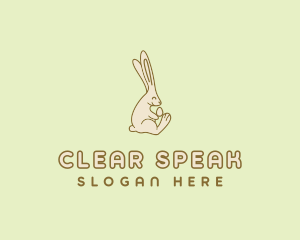 Easter Bunny Egg logo design