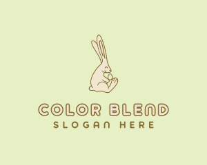 Easter Bunny Egg logo design