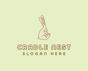 Easter Bunny Egg logo design