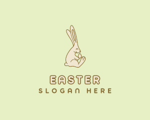 Easter Bunny Egg logo design