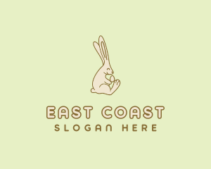 Easter Bunny Egg logo design