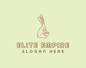 Easter Bunny Egg logo design