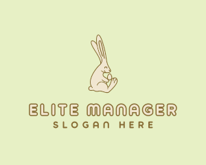 Easter Bunny Egg logo design