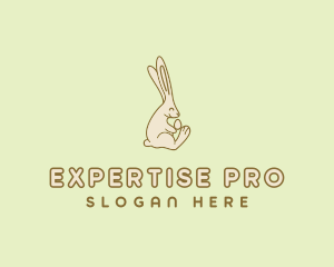 Easter Bunny Egg logo design