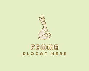 Easter Bunny Egg logo design