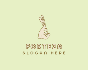 Easter Bunny Egg logo design