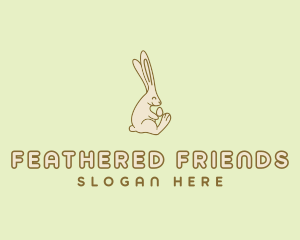 Easter Bunny Egg logo design