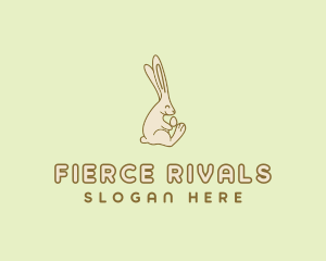 Easter Bunny Egg logo design