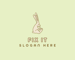 Easter Bunny Egg logo design