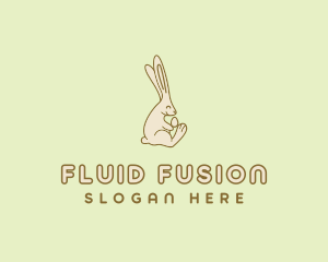 Easter Bunny Egg logo design