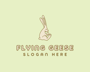 Easter Bunny Egg logo design