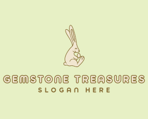 Easter Bunny Egg logo design