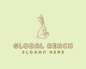 Easter Bunny Egg logo design