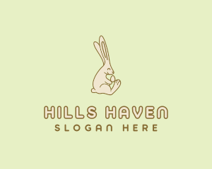 Easter Bunny Egg logo design