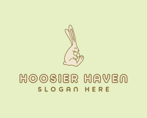 Easter Bunny Egg logo design