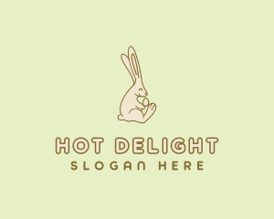 Easter Bunny Egg logo design