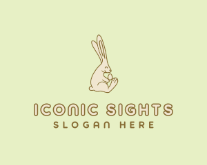 Easter Bunny Egg logo design