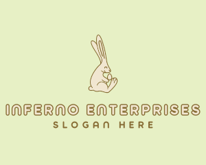 Easter Bunny Egg logo design