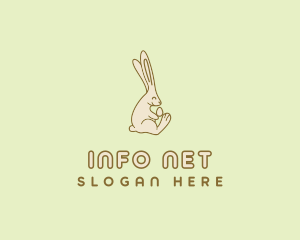 Easter Bunny Egg logo design