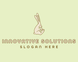 Easter Bunny Egg logo design