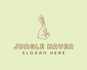 Easter Bunny Egg logo design