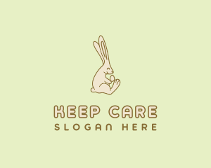 Easter Bunny Egg logo design