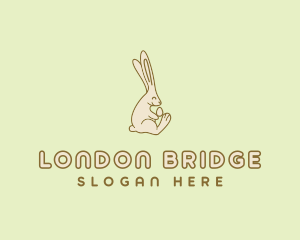 Easter Bunny Egg logo design