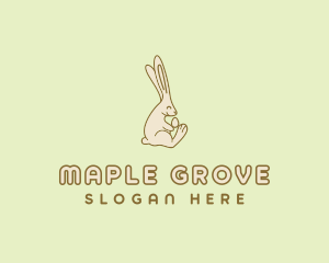 Easter Bunny Egg logo design