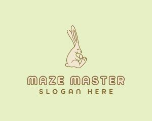 Easter Bunny Egg logo design