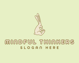 Easter Bunny Egg logo design