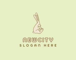 Easter Bunny Egg logo design