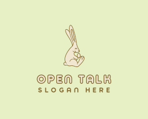 Easter Bunny Egg logo design