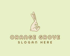 Easter Bunny Egg logo design