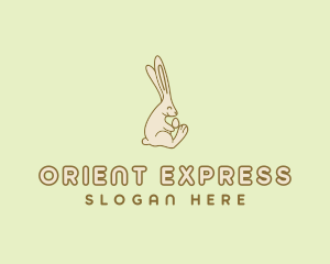 Easter Bunny Egg logo design