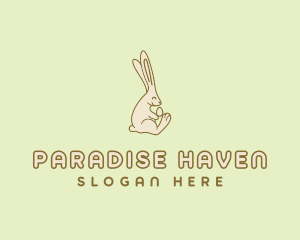 Easter Bunny Egg logo design