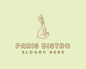 Easter Bunny Egg logo design