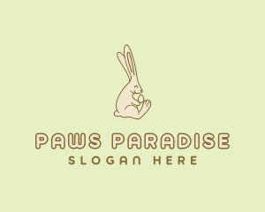 Easter Bunny Egg logo design