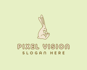 Easter Bunny Egg logo design