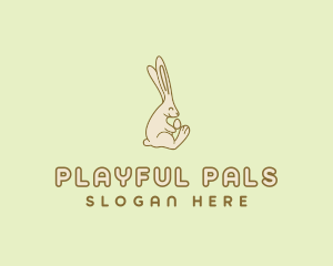 Easter Bunny Egg logo design