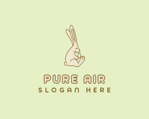 Easter Bunny Egg logo design