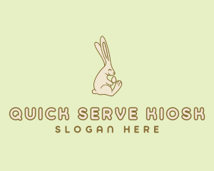 Easter Bunny Egg logo design