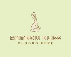 Easter Bunny Egg logo design