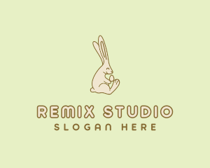 Easter Bunny Egg logo design