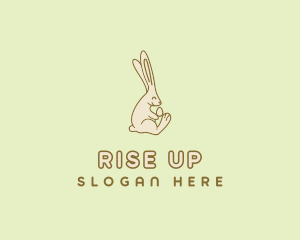 Easter Bunny Egg logo design