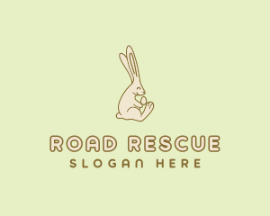 Easter Bunny Egg logo design